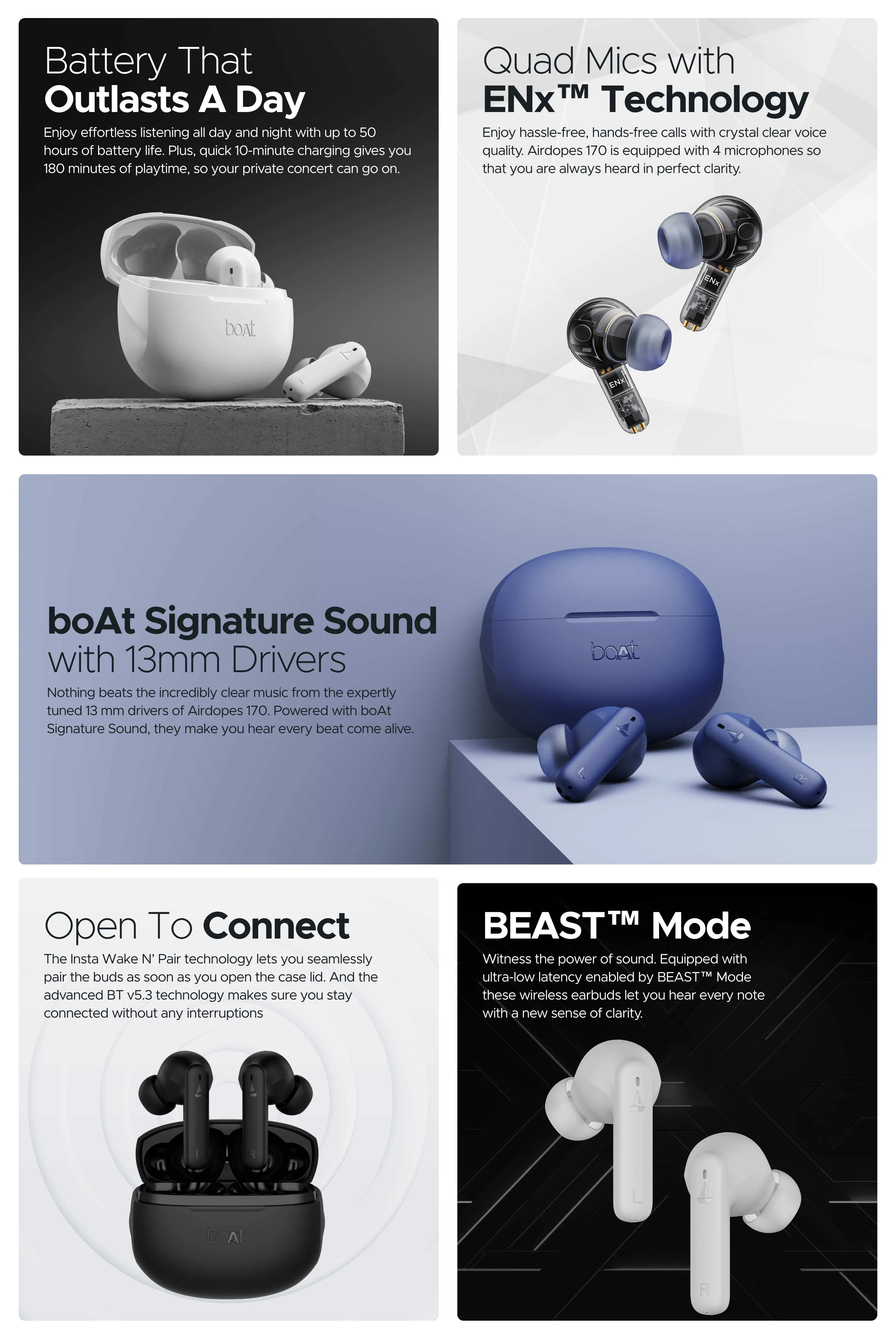 Airdopes 170 Boat Airdopes Website BoAt Airdopes 170, Wireless